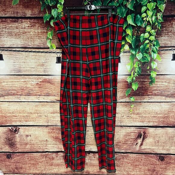 Member's Mark Plaid Pajama Pants Mens XXL 2XL Silky Fleece PJs Christmas Santa - Picture 4 of 4